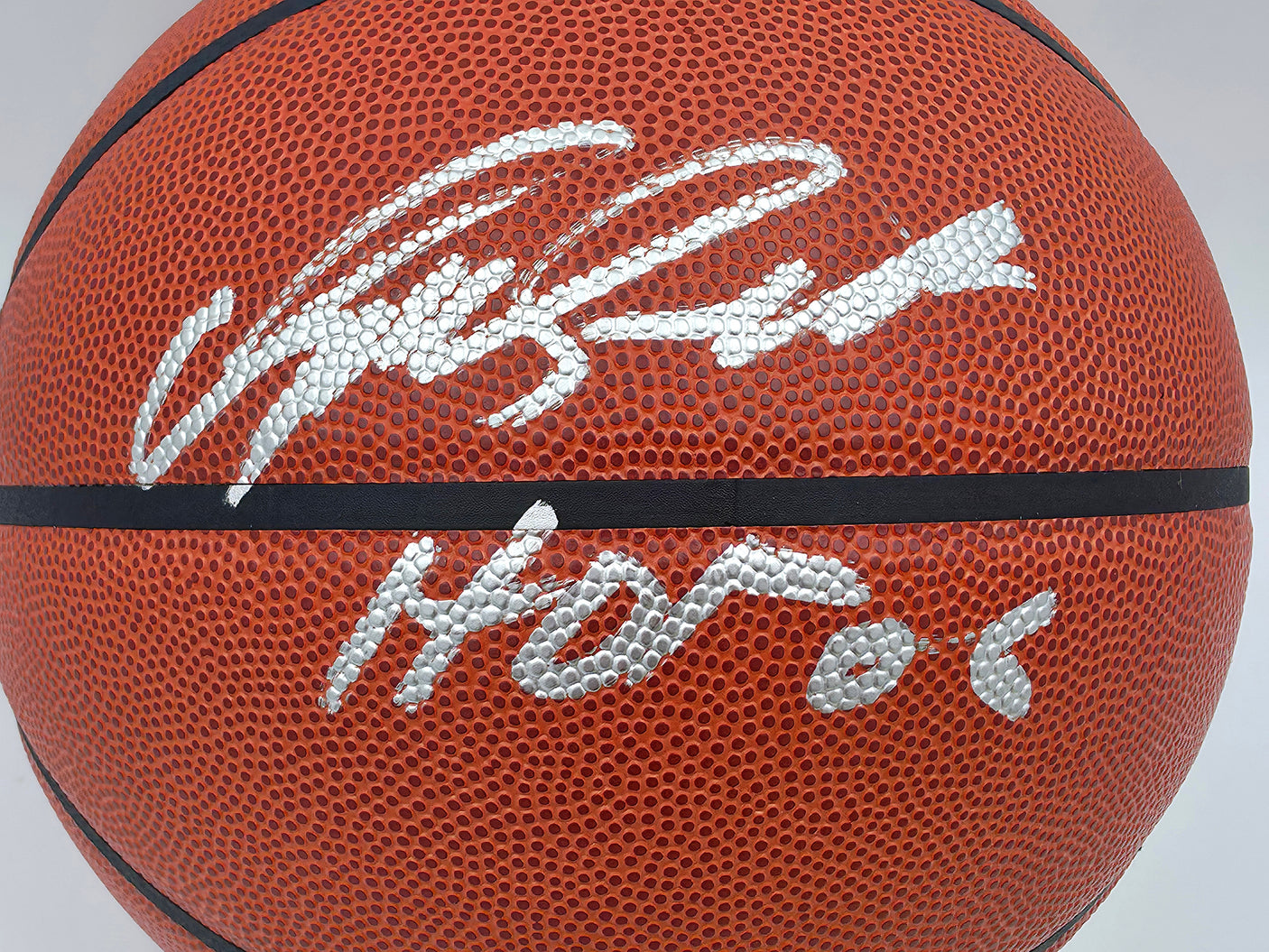 Dominique Wilkins Autographed Official NBA Leather Basketball Atlanta Hawks "HOF 06" Fanatics Holo #VJ41590199