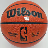 Dominique Wilkins Autographed Official NBA Leather Basketball Atlanta Hawks "HOF 06" Fanatics Holo #VJ41590199