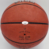Moses Malone Autographed Official NBA Leather Basketball Philadelphia 76ers, Houston Rockets JSA #AV29209