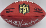 Matt Hasselbeck Autographed Official NFL Leather Game Football Seattle Seahawks "Go Hawks!" MCS Holo #87151