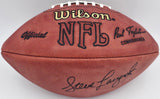 Steve Largent Autographed Official NFL Leather Football Seattle Seahawks (Flat) MCS Holo #87150