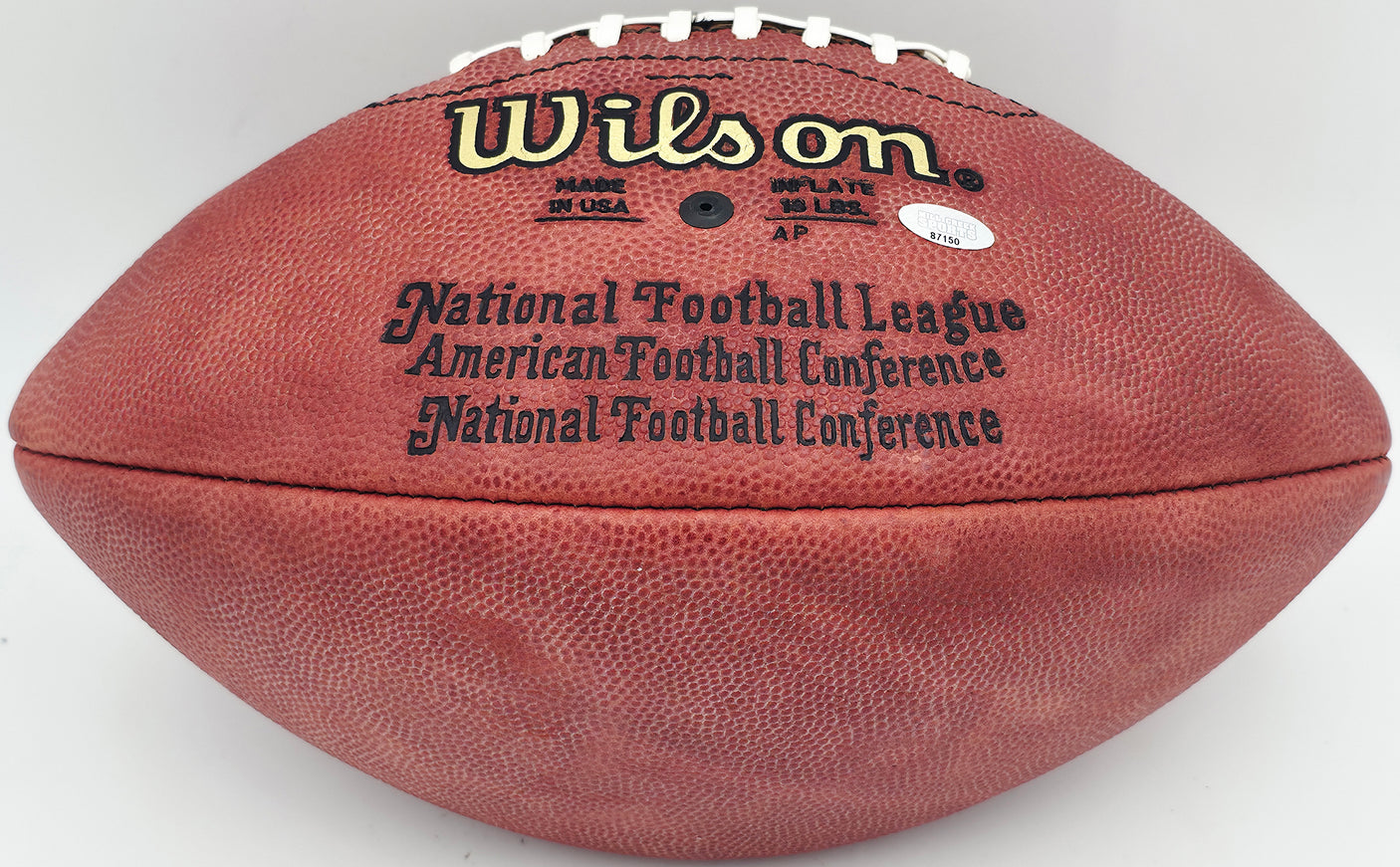 Steve Largent Autographed Official NFL Leather Football Seattle Seahawks (Flat) MCS Holo #87150