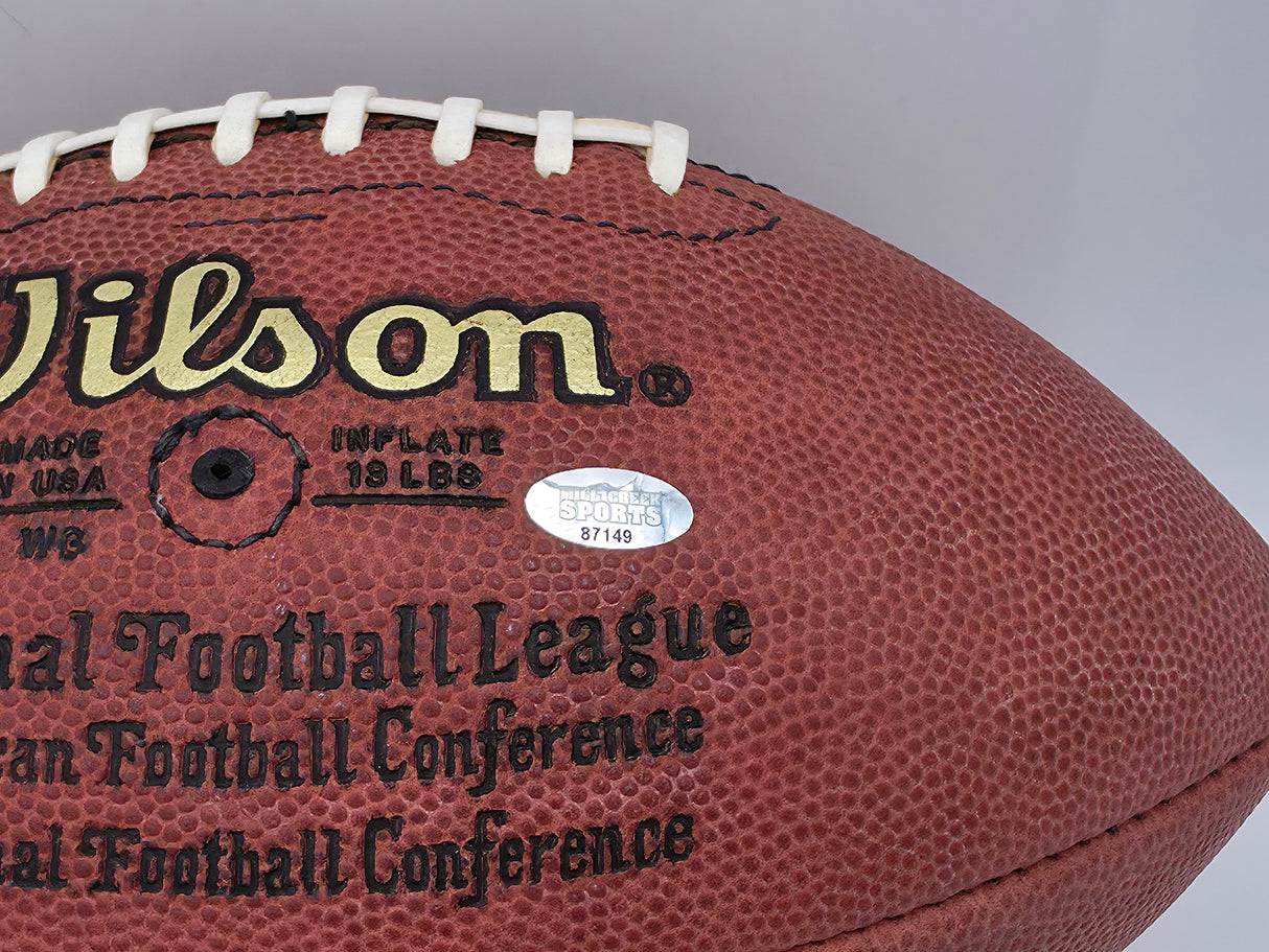 Steve Largent Autographed Official NFL Leather Game Football Seattle Seahawks MCS Holo #87149