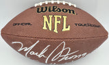 Mack Strong Autographed Official NFL Leather Football Seattle Seahawks "Go Hawks!" MCS Holo #87153