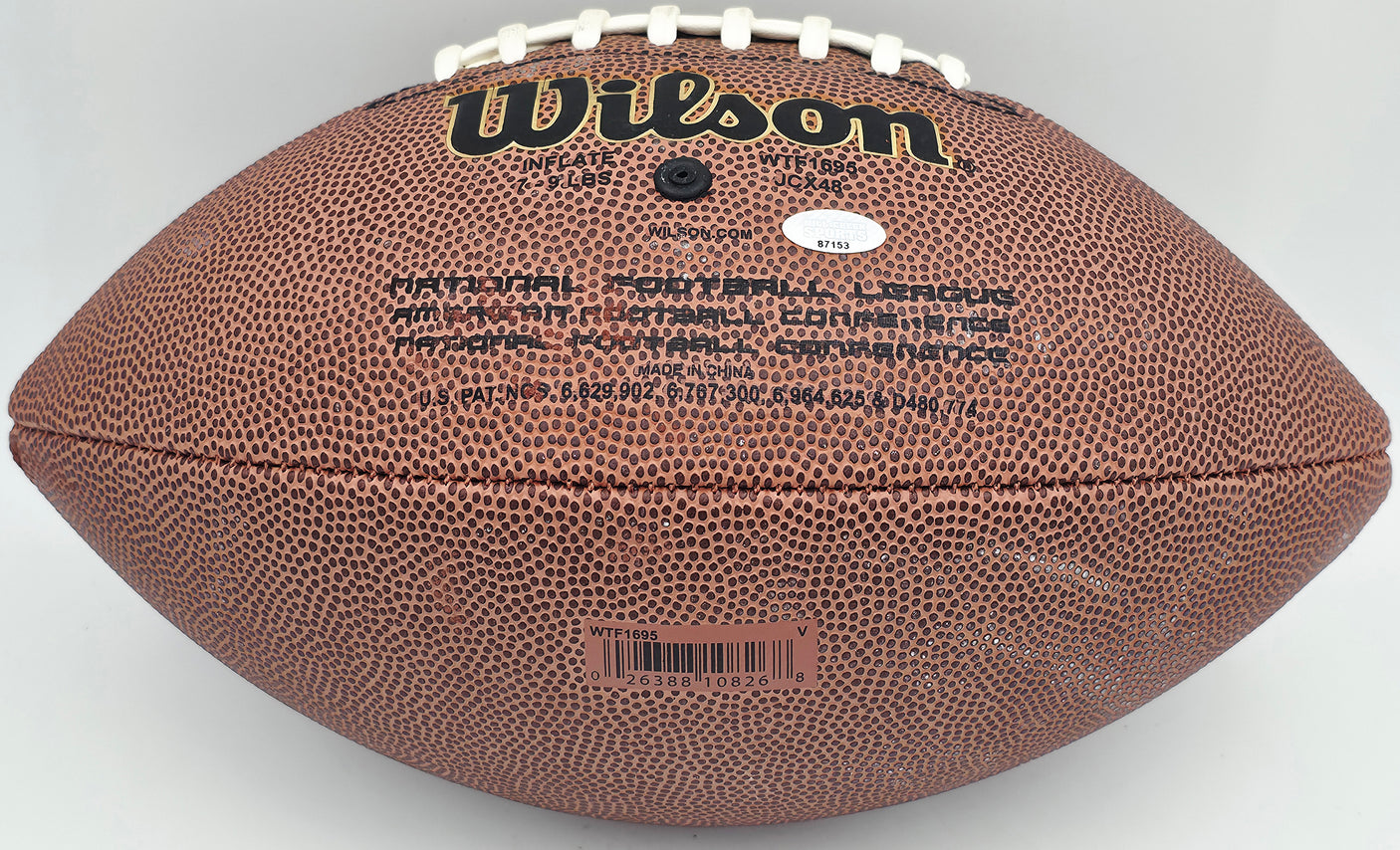 Mack Strong Autographed Official NFL Leather Football Seattle Seahawks "Go Hawks!" MCS Holo #87153