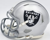 Aidan O'Connell Autographed Oakland Raiders Silver Speed Mini Helmet Beckett BAS Witness #W975612