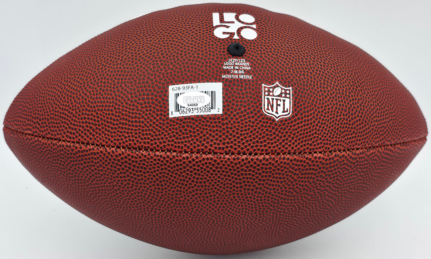 Walter Jones Autographed Seattle Seahawks Official White Logo Football "HOF 14" MCS Holo #64069