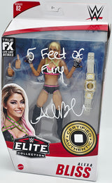 Alexa Bliss Autographed WWE Elite Collection #82 Action Figure "5 Feet of Fury" Beckett BAS Witness #WK90121