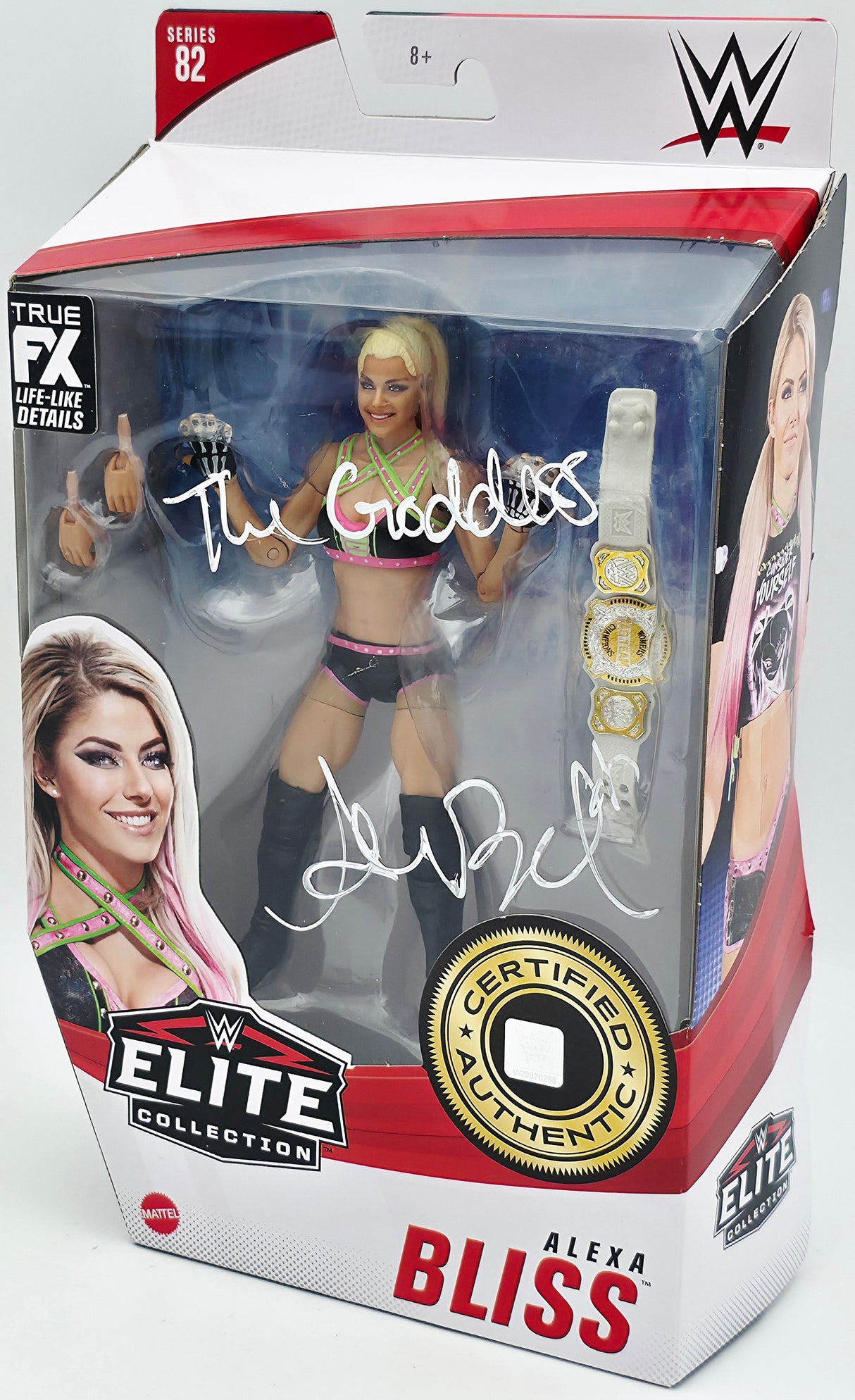 Alexa Bliss Autographed WWE Elite Collection #82 Action Figure "The Goddess" Beckett BAS Witness #WK90110