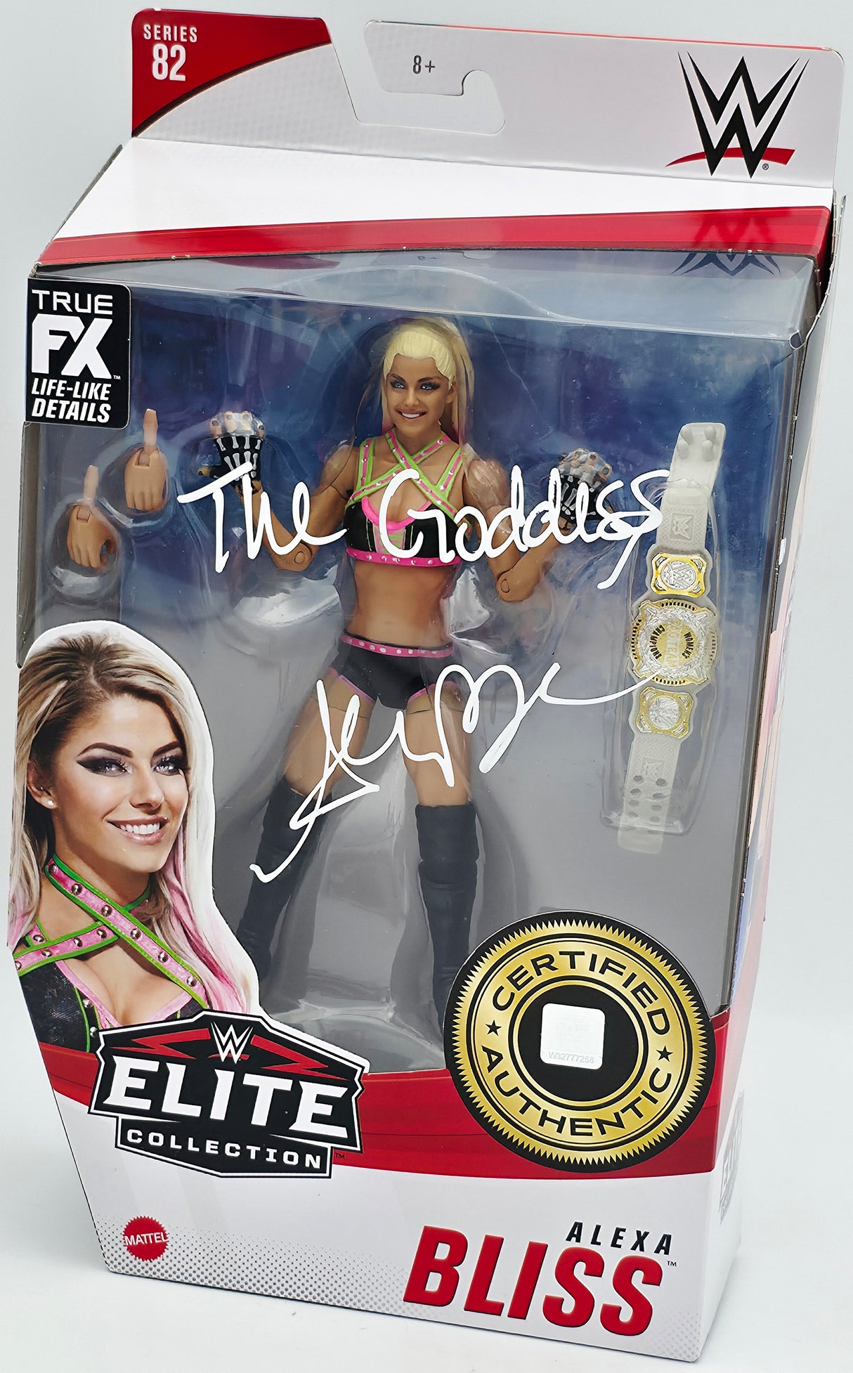 Alexa Bliss Autographed WWE Elite Collection #82 Action Figure "The Goddess" Beckett BAS Witness #WK90104