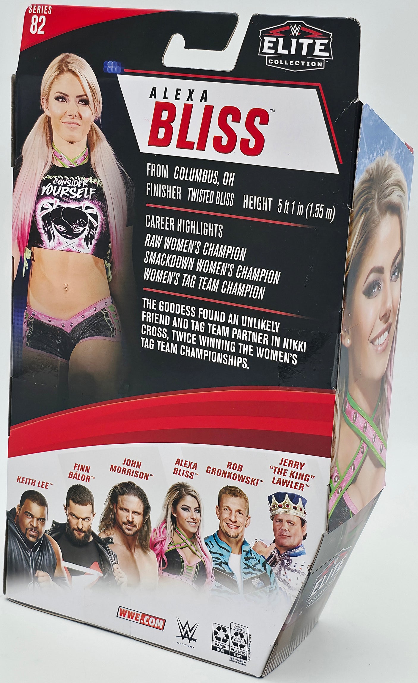 Alexa Bliss Autographed WWE Elite Collection #82 Action Figure "5 Feet of Fury" Beckett BAS Witness #WK90147