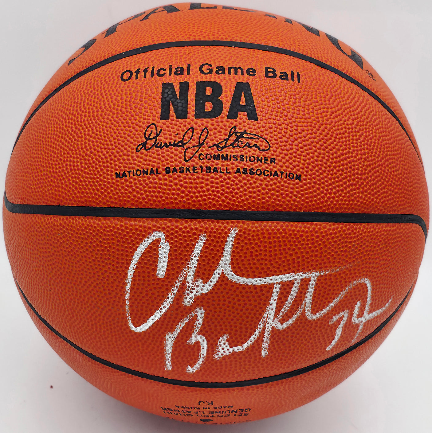 Charles Barkley Autographed Official NBA Leather Game Basketball Philadelphia 76ers (Flat) JSA #AV29215