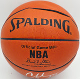 Charles Barkley Autographed Official NBA Leather Game Basketball Philadelphia 76ers (Flat) JSA #AV29215