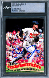 Cal Ripken Jr. Autographed 1997 Stadium Club Card #8 Baltimore Orioles Leaf SKU #243520