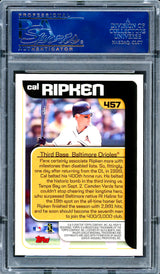 Cal Ripken Jr. Autographed 2000 Topps Card #457 Baltimore Orioles PSA/DNA #83463163