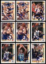 Autographed 1991-92 Upper Deck Basketball Cards (93 Count Lot) SKU #243413
