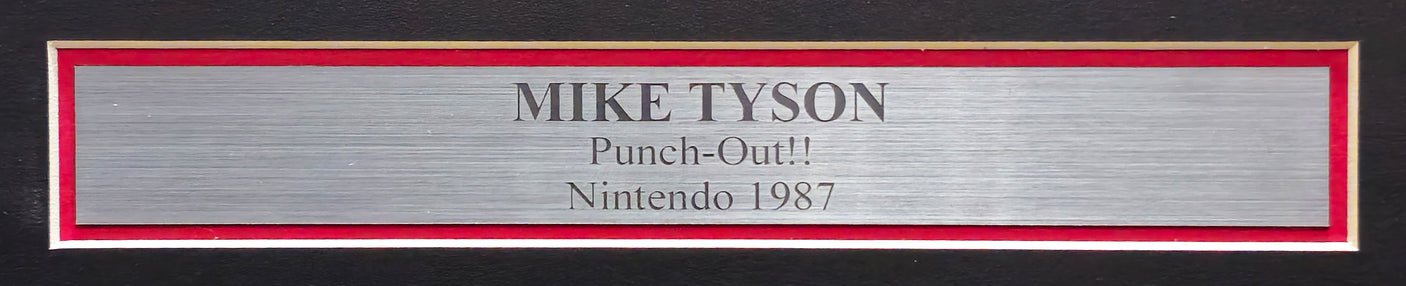 Mike Tyson Autographed Framed 11x14 Nintendo Punch-Out!! Photo With NES Controller Beckett BAS QR Stock #230191