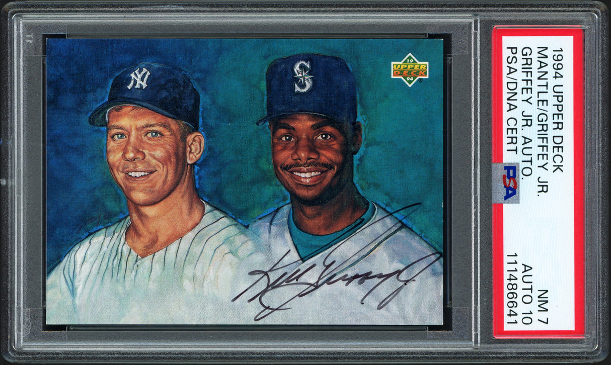 Ken Griffey Jr. Autographed 1994 Upper Deck Card Seattle Mariners PSA 7 Auto Grade Gem Mint 10 PSA/DNA #111486641