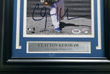 Clayton Kershaw Autographed Framed 8x10 Photo Los Angeles Dodgers PSA/DNA #4A51282