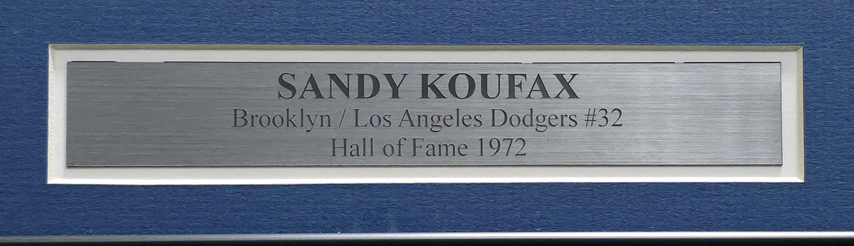 Sandy Koufax Autographed Framed 8x10 Photo Los Angeles Dodgers Beckett BAS #AE08256
