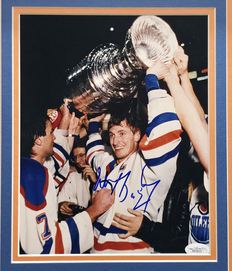 Wayne Gretzky Autographed Framed 8x10 Photo Edmonton Oilers Stanley Cup JSA #B83803