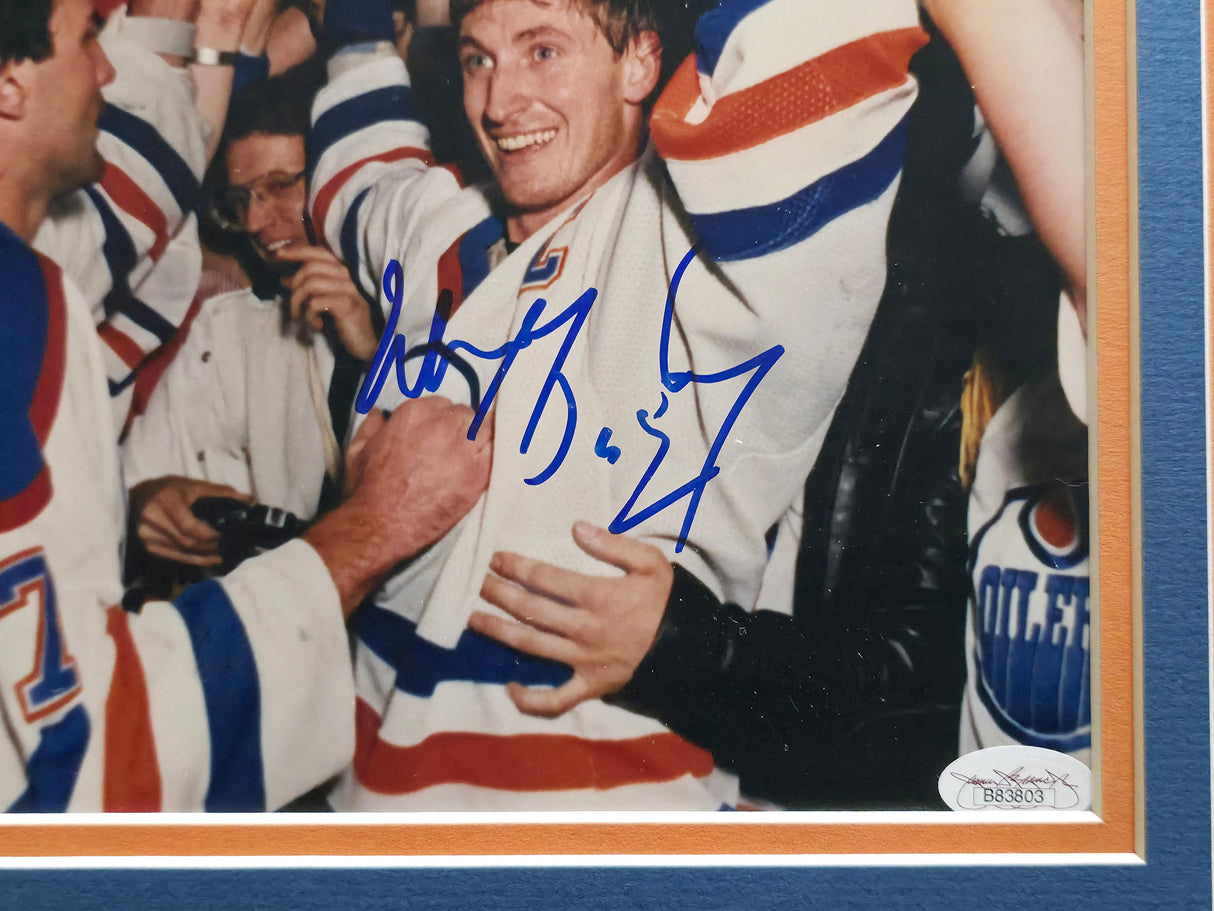Wayne Gretzky Autographed Framed 8x10 Photo Edmonton Oilers Stanley Cup JSA #B83803
