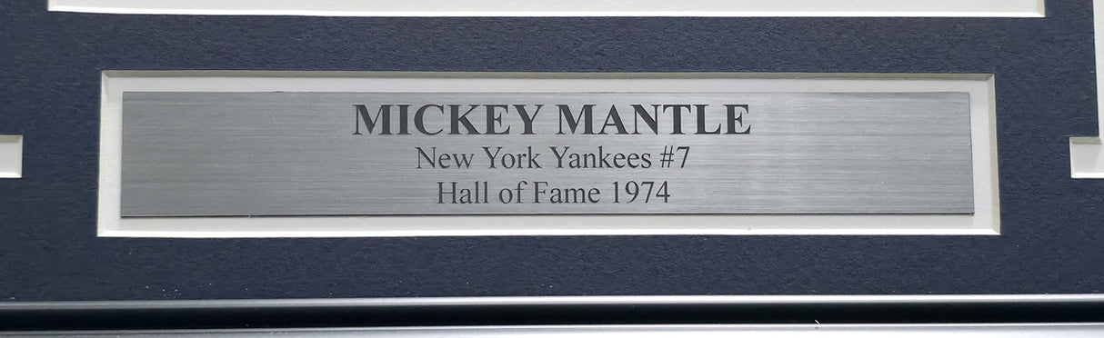 Mickey Mantle Autographed Framed 8x10 Photo New York Yankees Beckett BAS #AE08267