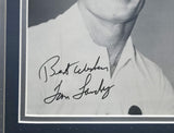 Tom Laundry Autographed Framed 8x10 Photo Dallas Cowboys "Best Wishes" Beckett BAS QR #BP55234