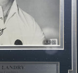 Tom Laundry Autographed Framed 8x10 Photo Dallas Cowboys "Best Wishes" Beckett BAS QR #BP55234