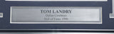 Tom Laundry Autographed Framed 8x10 Photo Dallas Cowboys Beckett BAS QR #BP55244