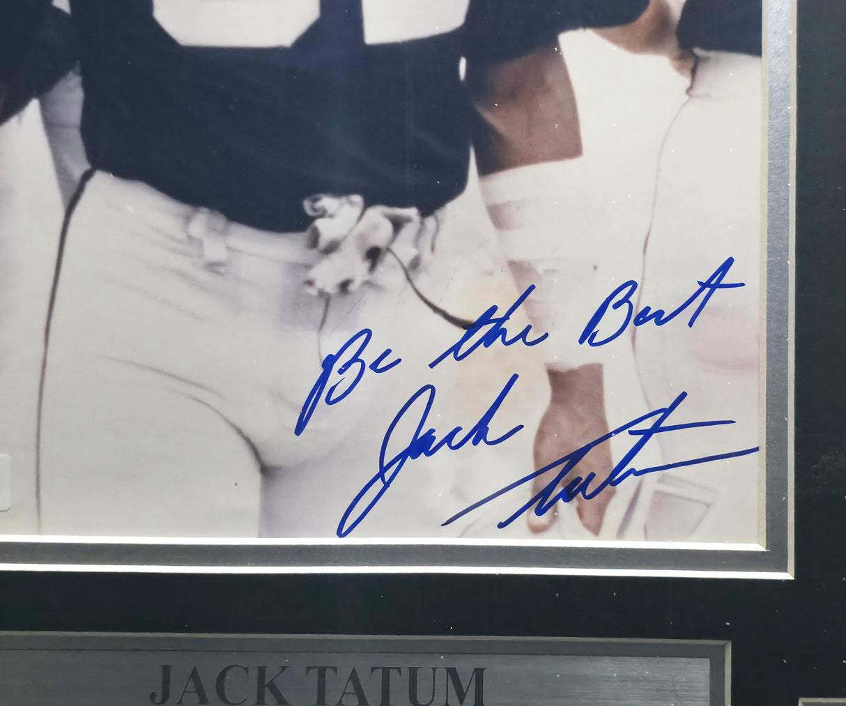 Jack Tatum Autographed Framed 8x10 Photo Oakland Raiders "Be the Best" Beckett BAS QR #BP55245