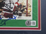 Herb Brooks, Jim Craig & Mike Eruzione Autographed Framed 8.5x11 Sports Illustrated Cover 1980 Team USA Miracle On Ice Beckett BAS #AE08276