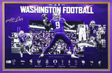 Michael Penix Jr. Autographed Framed 14x22 Poster Photo Washington Huskies Beckett BAS Witness #1W198976