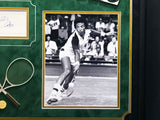 Arthur Ashe Autographed Framed 2x4 Cut Signature Collage PSA/DNA #82028193
