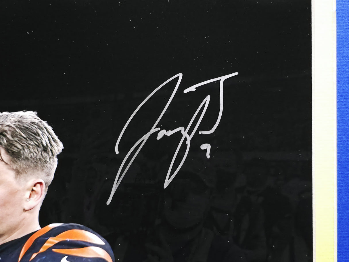 Joe Burrow & Matthew Stafford Autographed Framed 16x20 Photo Fanatics Holo #B420399