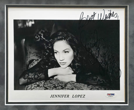 Jennifer Lopez Autographed Framed 8x10 Photo Collage "Best Wishes" PSA/DNA #X78237