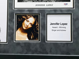 Jennifer Lopez Autographed Framed 8x10 Photo Collage "Best Wishes" PSA/DNA #X78237
