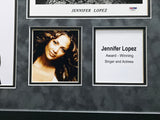 Jennifer Lopez Autographed Framed 8x10 Photo Collage "Best Wishes" PSA/DNA #X78237