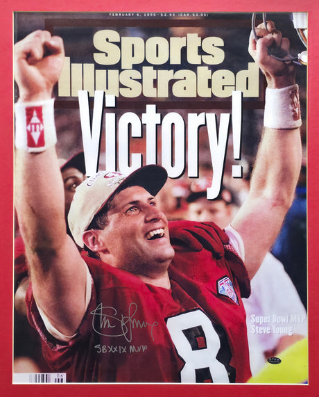 Steve Young Autographed Framed 16x20 Photo San Francisco 49ers "SB XXIX MVP" SY Holo SKU #242653
