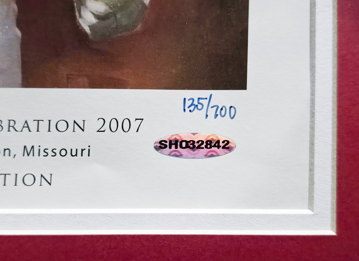 Albert Pujols Autographed Framed 11x14 Photo St. Louis Cardinals #135/700 UDA Holo #SH032842