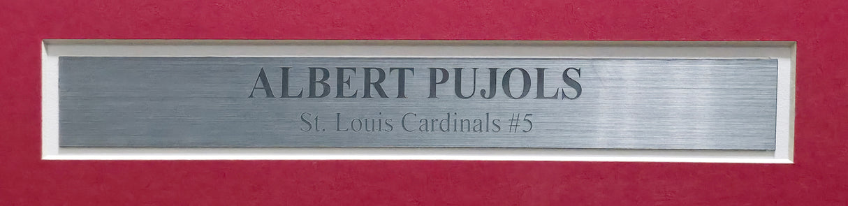 Albert Pujols Autographed Framed 11x14 Photo St. Louis Cardinals #135/700 UDA Holo #SH032842