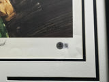 Wilt Chamberlain & John Havlicek Autographed Framed 18x22 Lithograph Photo #447/1000 Beckett BAS #AE08297