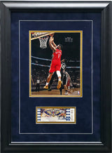 Zion Williamson Autographed Framed 2x5.5 Ticket Collage New Orleans Pelicans Fanatics Holo #A801706