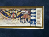 Zion Williamson Autographed Framed 2x5.5 Ticket Collage New Orleans Pelicans Fanatics Holo #A801706