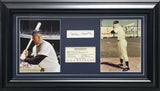 Mickey Mantle Autographed Framed 2x5 Cut Signature Collage New York Yankees Beckett BAS #AE04287