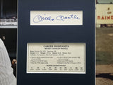 Mickey Mantle Autographed Framed 2x5 Cut Signature Collage New York Yankees Beckett BAS #AE04287
