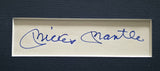 Mickey Mantle Autographed Framed 2x5 Cut Signature Collage New York Yankees Beckett BAS #AE04287