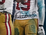 Christian McCaffrey & Deebo Samuel Autographed Framed 16x20 Photo San Francisco 49ers Fanatics Holo #DQ16457625