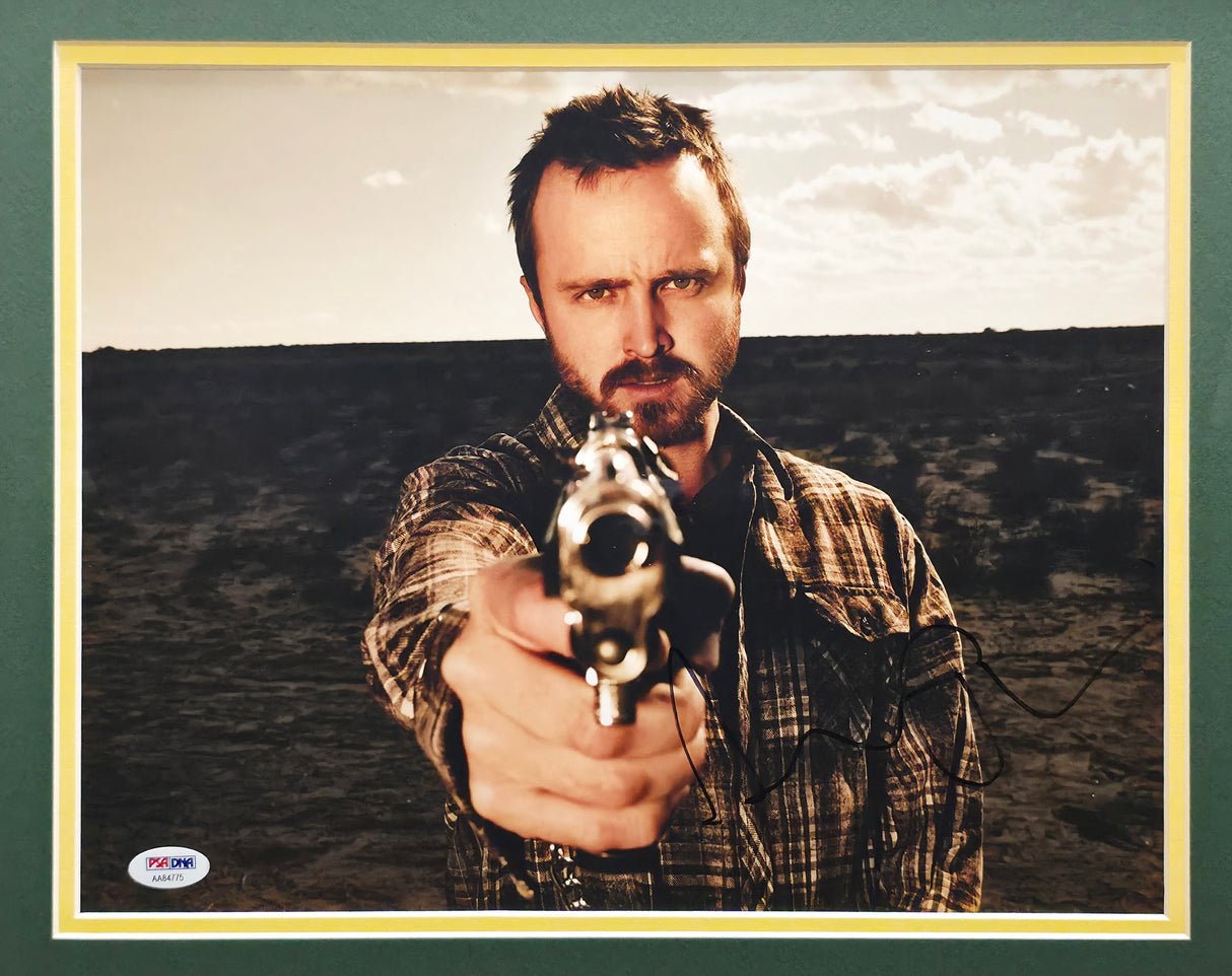 Aaron Paul Autographed Framed 8x10 Photo Breaking Bad PSA/DNA #AA84775