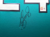 Seattle Mariners Ken Griffey Jr. Autographed Framed Teal Nike Jersey (Wavy) Beckett BAS QR #BA78028